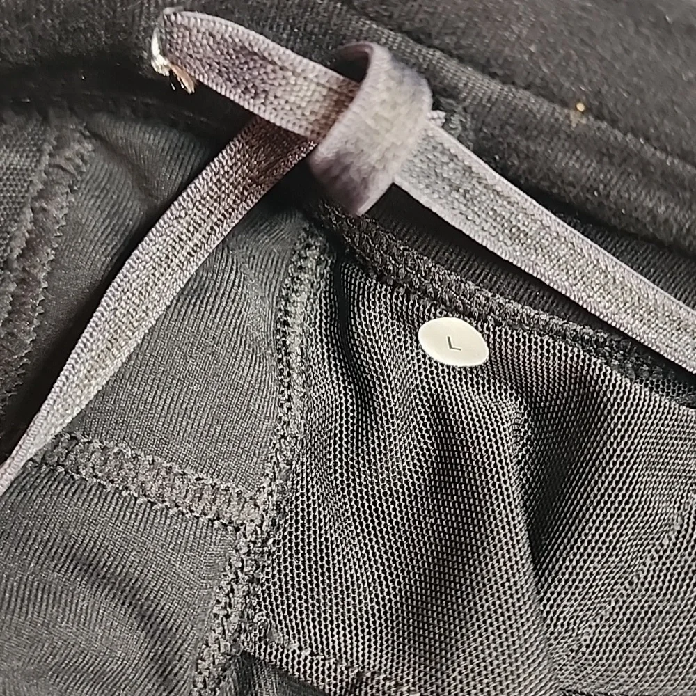 Lululemon black mens drawstring 4-pocket minimalist workout jogging pants sz L